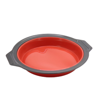Moule à gâteau rond en acier au carbone avec intérieur en silicone, moule antiadhésif pour gâteau en couches