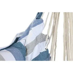 COTTON <b>HANGING</b> <b>CHAIR</b> 100X60X135 100KG STRIPES - Product Image 1