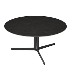 Bàn trà tròn nhỏ kiểu dáng châu Á màu đen giá rẻ làm từ đá sintered, sản xuất tại Trung Quốc - Product Image 1