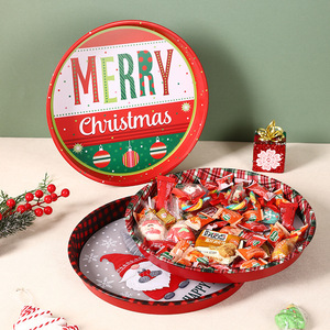 Bandeja Redonda de Metal con Temática Navideña de Mystic Arts, para Guardar Dulces y Bocadillos, Decoración para el Hogar, Adorno de Escritorio - Product Image 3