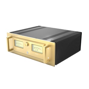 Brzhifi A60 nhôm khuếch đại công suất trường hợp nhà khuếch đại âm thanh trường hợp bao vây thiết bị điện tử <span class=keywords><strong>Chassis</strong></span> với tản nhiệt VU meter <span class=keywords><strong>DIY</strong></span> - Product Image 4