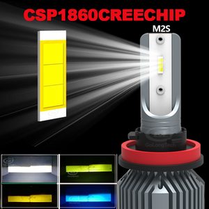 Giallo limone ghiaccio blu M2S 50W Golongtech 20000lm lampadine fendinebbia luce led C6 H8 fendinebbia auto - Product Image 2