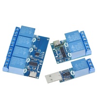 Módulo de relé USB Tipo 2/2 /4 vías, convertidor electrónico TZT, interruptor de Control inteligente USB para Arduino