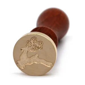 holiday gift retro Merry Christmas romantic elk sealing wax seal stamps