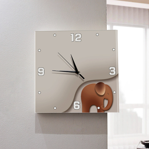 Hiện Đại Và Đơn Giản Voi Góc Đồng Hồ Treo Tường Kim Hiển Thị Thiết Kế Cơ Khí Cho Phòng Khách Treo Không Có Đấm Cần Thiết - Product Image 3