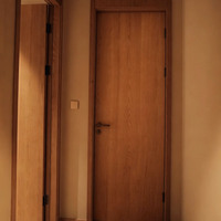 Porte coulissante moderne en bois massif de style japonais, isolation acoustique, garantie 5 ans, chambre, salle de bain, villa, minimaliste