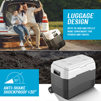 2025 nouveau ALG50 50L Portable électrique 12V 24V voiture réfrigérateur réfrigérateur Mini congélateur Camping machine à glaçons pour caravane extérieure Coolbox