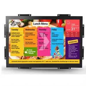 industrial open frame all in one monitor wall mount lcd monitor display square outdoor display