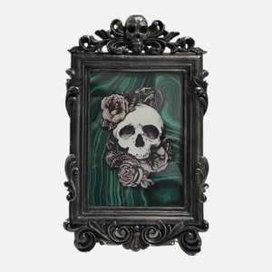 4 Inch Halloween <strong>Skull</strong> Decoration Resin Halloween Party Decoration Tombstone Statue Halloween Tombstone RIP Ornament <strong>Decor</strong> - Product Image 6