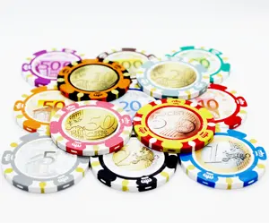 Chip Poker Kelas Berat 14.5-Gram Chip Casino-Pola Yang Disesuaikan