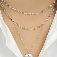 Chaînes fines en or 18 carats, colliers ras du cou pour femmes, chaînes en argent sterling 925, chaînes tendance pour filles, collier clavicule, bijoux personnalisés de créateur