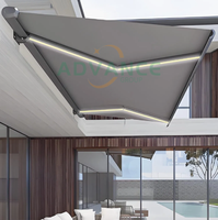 Auvent en aluminium à cassette intégrale, électrique, étanche, style moderne, pour jardin, cour, publicité, tente, toit en alliage d'aluminium, terrasse
