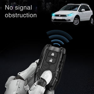 เคสกุญแจรถยนต์โลหะสำหรับรถยนต์อินเดีย ใช้ได้กับ Suzuki Swift Dzire Ertiga Baleno <span class=keywords><strong>Celerio</strong></span> แบบ 2 ปุ่ม 3 ปุ่ม <span class=keywords><strong>สี</strong></span>ดำด้าน - Product Image 4