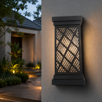 Applique murale LED extérieure cylindrique E27 en PP pour hôtel, villa, jardin et rue