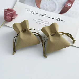 Sac de rangement anti-poussière en velours suédé avec bordure décorative - Product Image 3