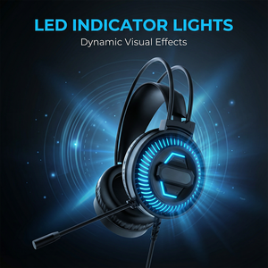 หูฟังเกมมิ่งแบบมีสาย USB รุ่น PJT-DEP2448 สำหรับคอมพิวเตอร์ พร้อมไมโครโฟน ไฟ RGB เสียงคุณภาพสูง HIFI ขายส่ง - Product Image 4