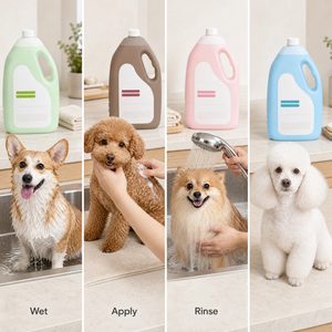Shampoo pour animaux de compagnie SOS 4L pour chiens à poils blancs, blanchissant, désodorisant, parfum durable, soin du pelage, utilisation en salle de bain, toutes saisons, grande taille - Product Image 6