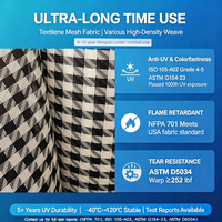 Tissu en maille STARUNK à carreaux, imperméable, enduit de PVC, résistant à l'usure, anti-UV, en vinyle Teslin pour chaises et sacs
