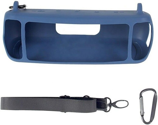 Silicone Case for Anker Soundcore Motion Speaker, Waterproof Rubber Travel Carry Pouch with Strap Carabiner