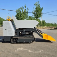Mini-dumper chenillé de 1000 kg avec fonction de levage et de chargement, vente en gros Chine