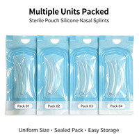 Attelle nasale interne en silicone de qualité médicale transparente, attelle de Doyle pour rhinoplastie, septoplastie, soutien nasal post-chirurgical, ISO13485