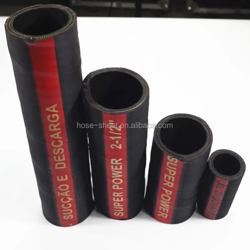 Suction and discharge rubber hose