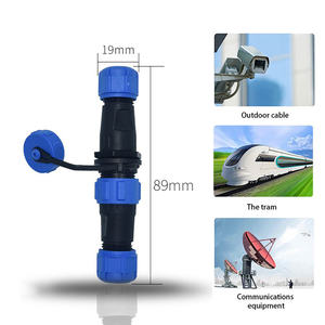 SP13 SP17SP17防水コネクタIP68オスプラグメスソケット2/<span class=keywords><strong>3</strong></span>/4/5ピンケーブルワイヤー電源LEDコネクタ屋外カメラ用 - Product Image 5