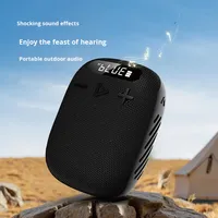 Nouveau WIND3S pour système audio portable étanche avec subwoofer 5W, idéal pour le sport, le cyclisme et les activités de plein air, avec porte-carte et mousqueton