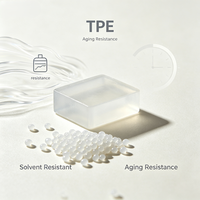 Grados de Extrusión/Inyección de Pellets de TPE de Grado Alimenticio que Pasan la Prueba de Extracción de Ácido Acético, Resistentes a Solventes y al Envejecimiento
