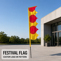 Kit de mât de drapeau de plage personnalisé avec base en croix et piquet de sol pour publicité extérieure – Fournisseur en gros
