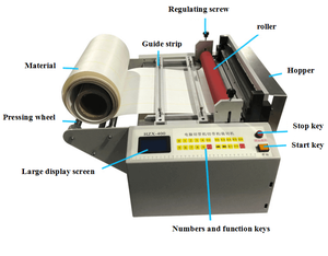 Automatic <b>Plastic</b> <b>Sheet</b> Reflective Film <b>PVC</b> Film Copper Foil Aluminum Foil Bubble Film Mobile Phone Film Non Woven Fabric Cutter - Product Image 2
