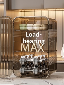 Armoire de <span class=keywords><strong>rangement</strong></span> multifonctionnelle anti-poussière pour tasses à eau, services à thé, plus écologique pour la cuisine, la salle de bain, le salon - Product Image 2