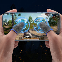 SYYTECH Manches de doigts antidérapantes en fibre de carbone pour écran tactile pour jeux mobiles