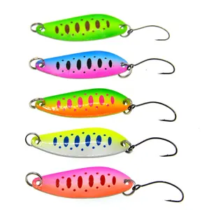 Jetshark 4cm 5g Small Wonderful Speckle Color With Spot Fishing Spoon Lures Spoon Lure Fishing Lures