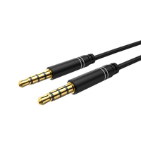 Câble audio stéréo à quatre pôles AUX DC 3,5 mm, câble d'extension audio pour casque de téléphone portable, pour voiture, téléviseur, lecteur DVD, haut-parleur