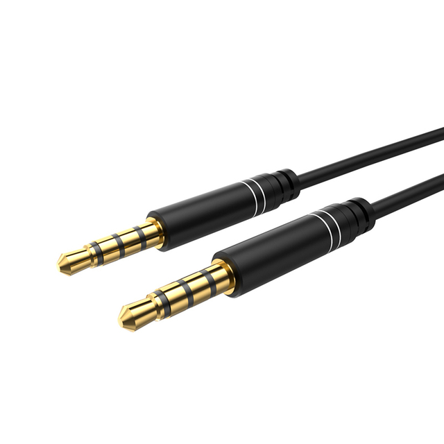Stereo Four Pole Audio Cable AUX DC 3.5mm Cellphone Headset Audio Extension Cable for Car TV DVD Player Speaker