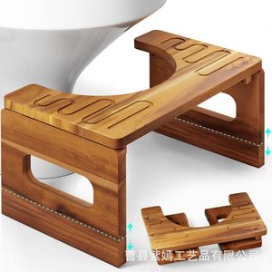 เก้าอี้ไม้สำหรับห้องน้ำ ไม้เนื้อแข็ง กันลื่น เพิ่มความสูง ใช้ในบ้าน - Product Image 1