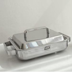 Plancha Cuadrada Profesional Dongwon de Acero Inoxidable 316Ti con Revestimiento Multicapa de 5 Capas, Tapa Incluida - Product Image 1