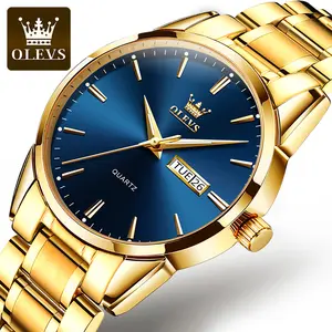OLEVS 6898 orologio classico da uomo cronografo Casual da uomo d'affari con Logo OEM orologio da polso al quarzo