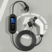 Nouveau Pistolet de Recharge Portable pour Véhicules Électriques Type 2, 16A 3.5KW, Norme UE, Courant Réglable sur 5 Niveaux, Minuteur 12H - Vente Flash 2026