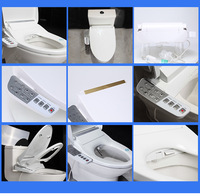 Couvercle de toilette intelligent auto-nettoyant chauffage toilette Wc siège électronique pp Bidet Smart toilette siège couverture