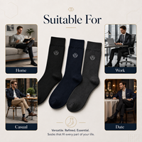 Chaussettes habillées décontractées pour hommes, en coton tricoté, respirantes, antibactériennes, avec logo personnalisé, écologiques, collection Printemps