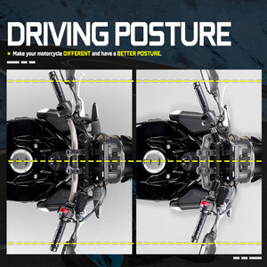 XXUN-Manillar ajustable para motocicleta, barra para Honda CB650R <span class=keywords><strong>CB</strong></span> 650R <span class=keywords><strong>CB</strong></span> <span class=keywords><strong>650</strong></span> <span class=keywords><strong>R</strong></span> 2019 <span class=keywords><strong>2020</strong></span> 2021 - Product Image 6