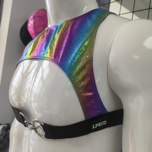 เสื้อกล้ามออกกำลังกาย LPEID ลายรุ้ง สำหรับผู้ชาย เสื้อกล้ามฟิตเนส เสื้อกล้ามเซ็กซี่สำหรับเกย์ - Product Image 2