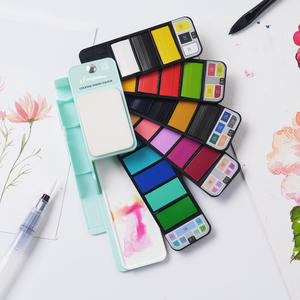 Ensemble de peinture à l'<span class=keywords><strong>aquarelle</strong></span> de haute qualité Fontainebleau, 25 couleurs, palette de peinture à l'<span class=keywords><strong>aquarelle</strong></span> pour la peinture à l'<span class=keywords><strong>aquarelle</strong></span> et à l'acrylique - Product Image 2