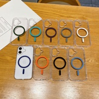 Coque de Téléphone Magnétique Claire à Charge Sans Fil pour iPhone 16 Plus, Accessoires pour iPhone 16 15 14 13 12 Pro