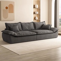 Louis Donne italien Normcore technologie tissu sectionnel canapé ensemble petit appartement maison salon meubles