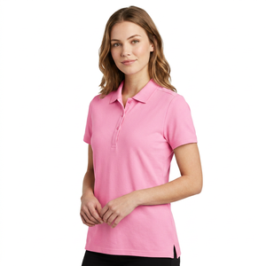 Chemise pour femmes en piqué de polyester premium, respirante et écologique, pour le golf, le tennis et les sports, personnalisable, OEM, ODM, marque privée, vente en gros - Product Image 3