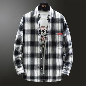 Moda <span class=keywords><strong>uomo</strong></span> spiaggia nuova <span class=keywords><strong>camicia</strong></span> autunno cotone e <span class=keywords><strong>lino</strong></span> ampia ampia e morbida <span class=keywords><strong>camicia</strong></span> a maniche lunghe - Product Image 6