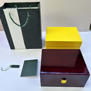 Luxury Wood Rectangle Glossy <b>Watch</b> Box With Lock Protective <b>Case</b> For Men Automatic Mechanical <b>Watches</b> Gift Packaging - Product Image 6